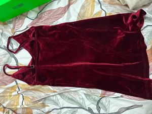 Red velvet minu Dress