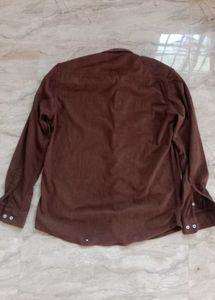 Zara Brown Corduroy Shirt