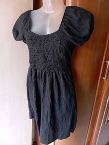 Black Smocked Dress