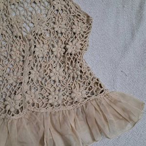 Boho Crochet Shrug