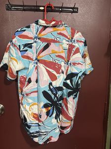 Floral Print Button Down Shirt