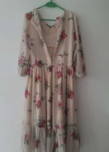 Floral Dress Long Festive Party Wear