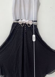 Black &amp; White Long Dress