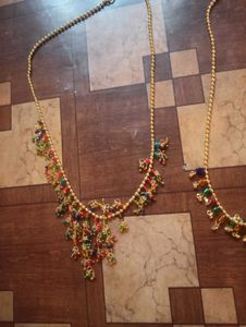 Beaded Gold Necklace pack of 3
