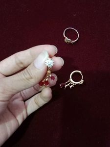 Jewellery Set Combo Finger Ring &amp; Earrings