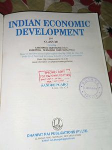 Indian Economic Development - Class XII