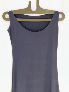 Navy blue body cone dress