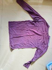 UCB Full Sleeve Purple T-shirt- Size: XL