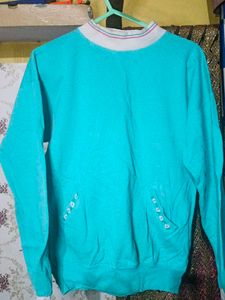 Women blue sweatshirt