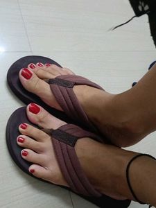Cloudy Floral Flip Flops