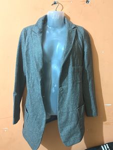 Gray Casual Blazer