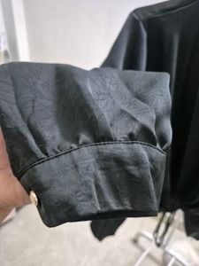 Elegant Black Wrap Top