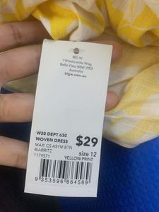 yellow casual dress