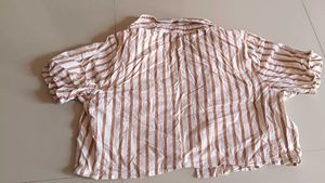 Striped Button-Down Shirt