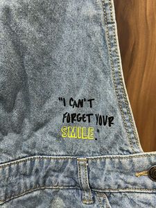 Denim Dungaree With Pockets