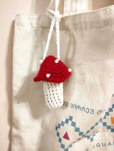 Crochet Mushroom Lip Balm Pouch