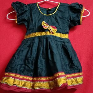 Baby Girl Black Khan Dress