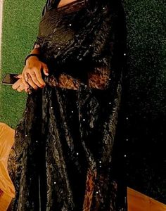 Elegant Black Saree