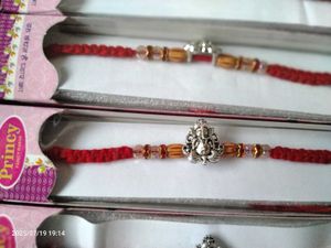 Rudraksha Ganesh Rakhi Set 6