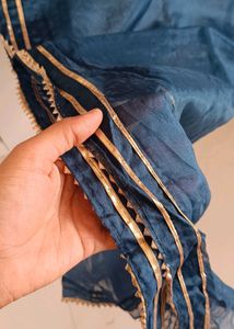 Dark Blue 💙 Embroidered Kurti