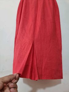 Red Straight Skirt