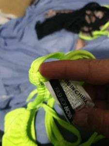 10221. Neon Green Bikini Top