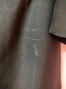 W Elegant Black Kurta With White Flower Embroidery