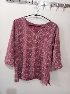 Paisley Print Top