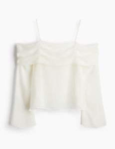 Elegant White Off-Shoulder Top