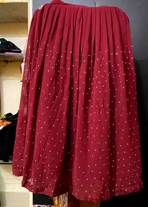 Party Wear Skirt Kurti Set
