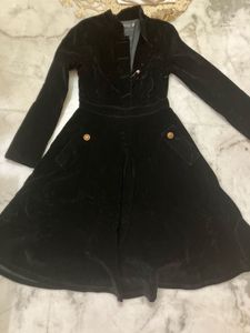 Elegant Black Velvet Dress