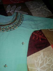 1+1 Combo Kurtis With Embroidery Design