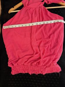 Chic Pink Halter Top