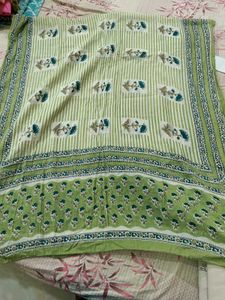 Green Printed Kurta Set