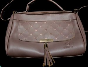 Vintage Tan Top Handle Bag