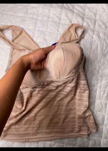 Beige Padded Sunmer Top