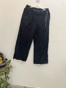 Charcoal Black Flared Jeans