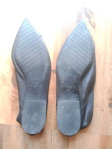 Zara Black Leather Bellies
