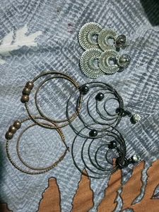 3 Pair Of Earrings
