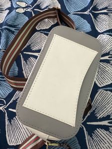Grey White Sling 💼 Bag