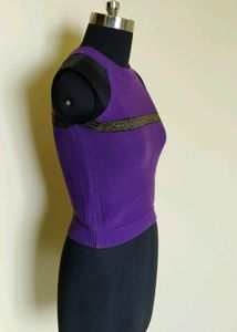 Halter Neck Purple Top