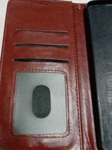 Burgundy Leather Phone Wallet Case