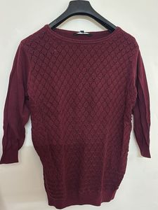 Burgundy Knit Sweater