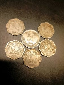 6 Indian Coins