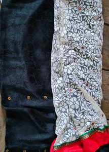 Saree With Embroidery Work