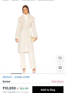 BARDOT Thick Woolen Dress Coat