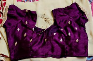 Heavy Wine🍷color Saree &amp; Blouse For Wedding
