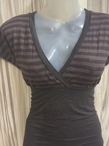 Striped V-Neck Top - Casual &amp; Stylish