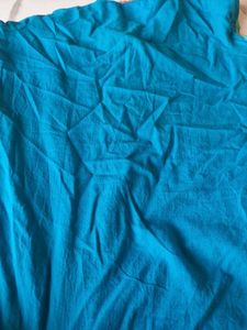 Sea Green Knee Length Top with Geometric Embroider