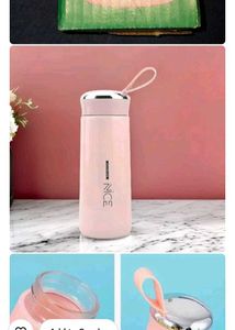 2 New GLASS Water Bottle